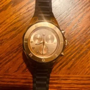 Michele | Accessories | Michele Rose Goldblack Rubber Band  display picture 2